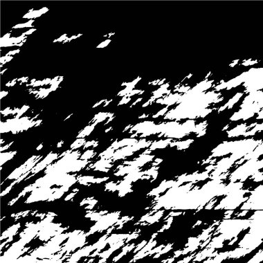 Grunge üst üste biniyor. Soyut siyah-beyaz vektör arkaplanı. Çatlak, leke ve noktalarda kirli desenli tek renkli klasik yüzey. Karanlık korku tarzında eski bir duvar.