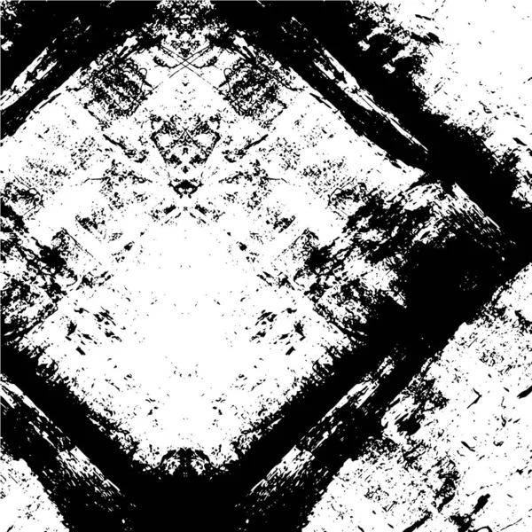 Abstract Zwart Wit Grunge Sjabloon Vector Illustratie — Stockvector