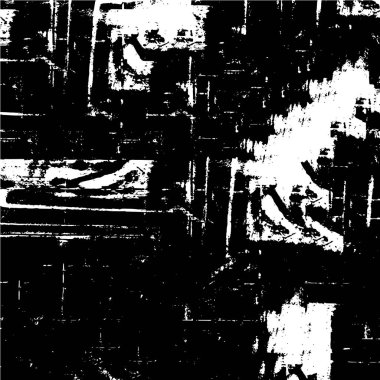 Sert siyah-beyaz dokular. Grunge 'un geçmişi. Soyut doku etkisi. Vektör İllüstrasyonu. 