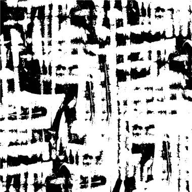 Kaba monokrom desen çizimi. Grunge 'un geçmişi. Soyut doku efekti.