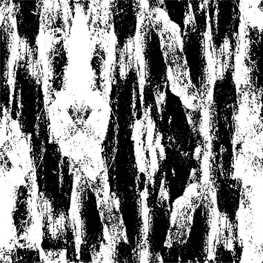Grunge üst üste biniyor. Soyut siyah-beyaz vektör arkaplanı. Çatlak, leke ve noktalarda kirli desenli tek renkli klasik yüzey. Karanlık korku tarzında eski bir duvar.