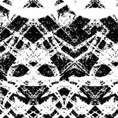 Grunge üst üste biniyor. Soyut siyah-beyaz vektör arkaplanı. Çatlak, leke ve noktalarda kirli desenli tek renkli klasik yüzey. Karanlık korku tarzında eski bir duvar.