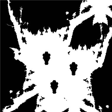 Grunge üst üste biniyor. Soyut siyah-beyaz vektör arkaplanı. Çatlak, leke ve noktalarda kirli desenli tek renkli klasik yüzey. Karanlık korku tarzında eski bir duvar.