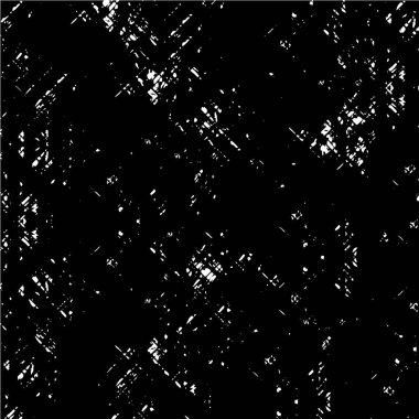 Grunge üst üste biniyor. Soyut siyah-beyaz vektör arkaplanı. Çatlak, leke ve noktalarda kirli desenli tek renkli klasik yüzey. Karanlık korku tarzında eski bir duvar.