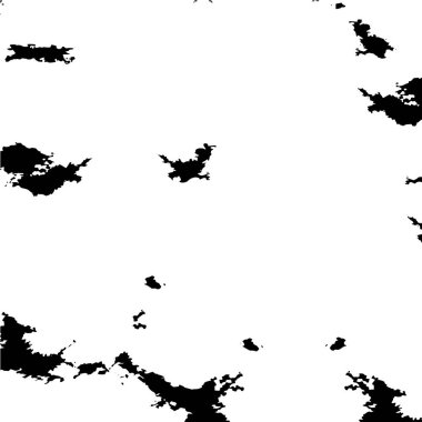 Grunge üst üste biniyor. Soyut siyah-beyaz vektör arkaplanı. Çatlak, leke ve noktalarda kirli desenli tek renkli klasik yüzey. Karanlık korku tarzında eski bir duvar.