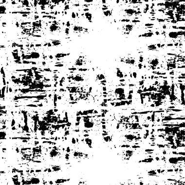 Grunge üst üste biniyor. Soyut siyah-beyaz vektör arkaplanı. Çatlak, leke ve noktalarda kirli desenli tek renkli klasik yüzey. Karanlık korku tarzında eski bir duvar.