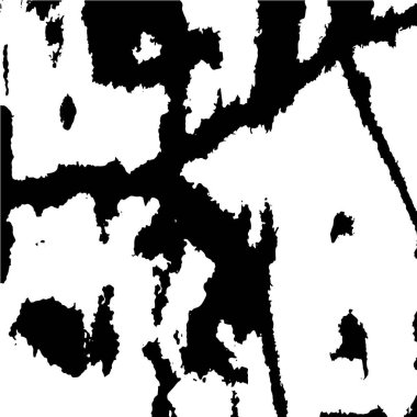 Grunge üst üste biniyor. Soyut siyah-beyaz vektör arkaplanı. Çatlak, leke ve noktalarda kirli desenli tek renkli klasik yüzey. Karanlık korku tarzında eski bir duvar.