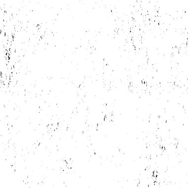 Grunge üst üste biniyor. Soyut siyah-beyaz vektör arkaplanı. Çatlak, leke ve noktalarda kirli desenli tek renkli klasik yüzey. Karanlık korku tarzında eski bir duvar.