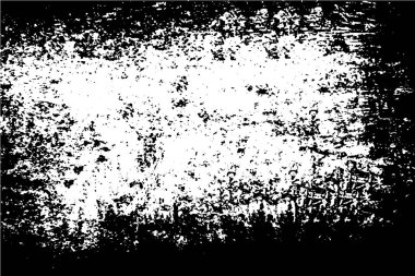 Çizik ve çiziklerle dolu siyah beyaz bir arka plan. Soyut vektör illüstrasyonu.