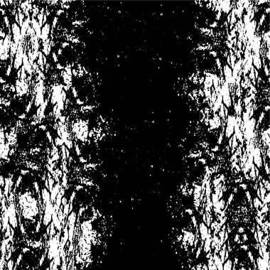 Çizik ve çiziklerle dolu siyah beyaz bir arka plan. soyut vektör illüstrasyonu.