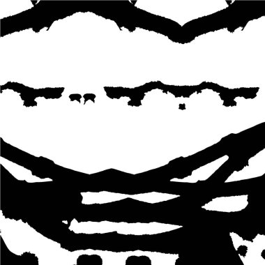 Siyah beyaz desenli, noktalı, çizik ve çizgili sıkıntılı bir arka plan. soyut vektör illüstrasyonu.