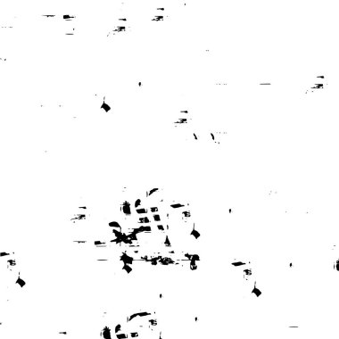 Siyah ve desenli, noktalı, çizik ve çizikli, sıkıntılı bir arka plan. soyut vektör illüstrasyonu.