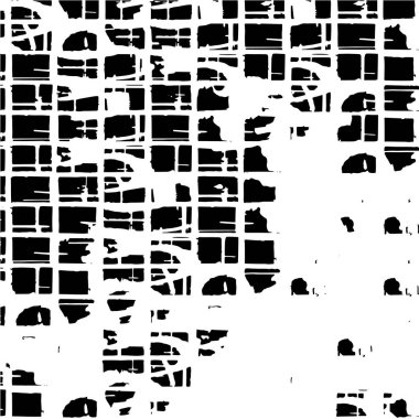 Grunge üst üste biniyor. Soyut siyah-beyaz vektör arkaplanı. Çatlak, leke ve noktalarda kirli desenli tek renkli klasik yüzey. Karanlık korku tarzında eski bir duvar.