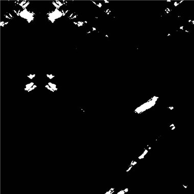 Grunge üst üste biniyor. Soyut siyah-beyaz vektör arkaplanı. Çatlak, leke ve noktalarda kirli desenli tek renkli klasik yüzey. Karanlık korku tarzında eski bir duvar.