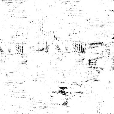 Grunge üst üste biniyor. Soyut siyah-beyaz vektör arkaplanı. Çatlak, leke ve noktalarda kirli desenli tek renkli klasik yüzey. Karanlık korku tarzında eski bir duvar.