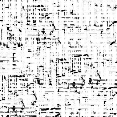 Grunge üst üste biniyor. Soyut siyah-beyaz vektör arkaplanı. Çatlak, leke ve noktalarda kirli desenli tek renkli klasik yüzey. Karanlık korku tarzında eski bir duvar.