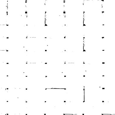 Grunge üst üste biniyor. Soyut siyah-beyaz vektör arkaplanı. Çatlak, leke ve noktalarda kirli desenli tek renkli klasik yüzey. Karanlık korku tarzında eski bir duvar.