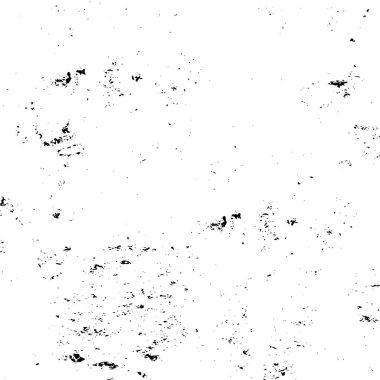 Grunge üst üste biniyor. Soyut siyah-beyaz vektör arkaplanı. Çatlak, leke ve noktalarda kirli desenli tek renkli klasik yüzey. Karanlık korku tarzında eski bir duvar.