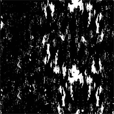 Grunge üst üste biniyor. Soyut siyah-beyaz vektör arkaplanı. Çatlak, leke ve noktalarda kirli desenli tek renkli klasik yüzey. Karanlık korku tarzında eski bir duvar.