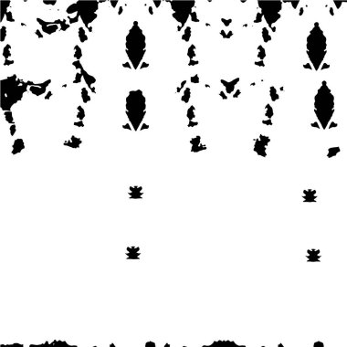 Grunge üst üste biniyor. Soyut siyah-beyaz vektör arkaplanı. Çatlak, leke ve noktalarda kirli desenli tek renkli klasik yüzey. Karanlık korku tarzında eski bir duvar.