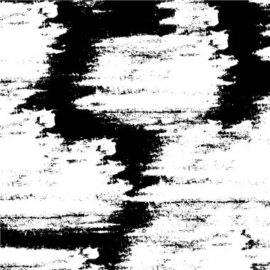 Grunge üst üste biniyor. Soyut siyah-beyaz vektör arkaplanı. Çatlak, leke ve noktalarda kirli desenli tek renkli klasik yüzey. Karanlık korku tarzında eski bir duvar.