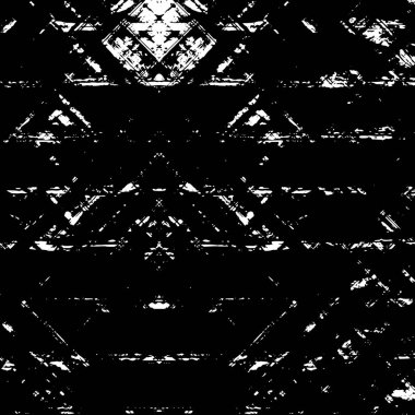 Grunge üst üste biniyor. Soyut siyah-beyaz vektör arkaplanı. Çatlak, leke ve noktalarda kirli desenli tek renkli klasik yüzey. Karanlık korku tarzında eski bir duvar.