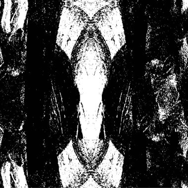 Grunge üst üste biniyor. Soyut siyah-beyaz vektör arkaplanı. Çatlak, leke ve noktalarda kirli desenli tek renkli klasik yüzey. Karanlık korku tarzında eski bir duvar.