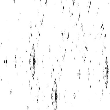 Grunge üst üste biniyor. Soyut siyah-beyaz vektör arkaplanı. Çatlak, leke ve noktalarda kirli desenli tek renkli klasik yüzey. Karanlık korku tarzında eski bir duvar.