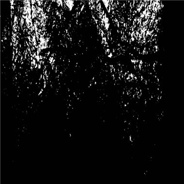 Grunge üst üste biniyor. Soyut siyah-beyaz vektör arkaplanı. Çatlak, leke ve noktalarda kirli desenli tek renkli klasik yüzey. Karanlık korku tarzında eski bir duvar.