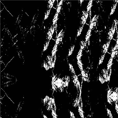 Grunge üst üste biniyor. Soyut siyah-beyaz vektör arkaplanı. Çatlak, leke ve noktalarda kirli desenli tek renkli klasik yüzey. Karanlık korku tarzında eski bir duvar.