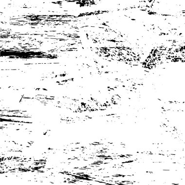 Grunge üst üste biniyor. Soyut siyah-beyaz vektör arkaplanı. Çatlak, leke ve noktalarda kirli desenli tek renkli klasik yüzey. Karanlık korku tarzında eski bir duvar.