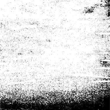 Grunge üst üste biniyor. Soyut siyah-beyaz vektör arkaplanı. Çatlak, leke ve noktalarda kirli desenli tek renkli klasik yüzey. Karanlık korku tarzında eski bir duvar.