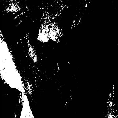 Grunge üst üste biniyor. Soyut siyah-beyaz vektör arkaplanı. Çatlak, leke ve noktalarda kirli desenli tek renkli klasik yüzey. Karanlık korku tarzında eski bir duvar.