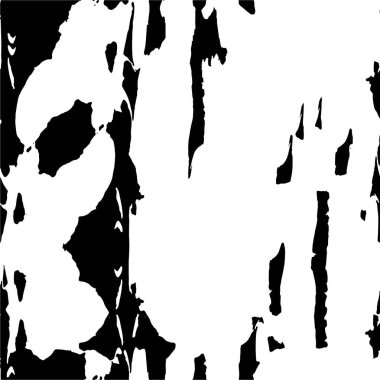 Grunge üst üste biniyor. Soyut siyah-beyaz vektör arkaplanı. Çatlak, leke ve noktalarda kirli desenli tek renkli klasik yüzey. Karanlık korku tarzında eski bir duvar.