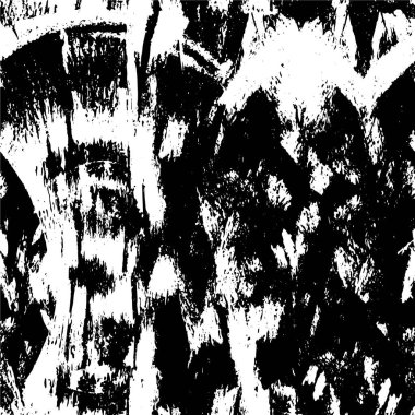 Grunge üst üste biniyor. Soyut siyah-beyaz vektör arkaplanı. Çatlak, leke ve noktalarda kirli desenli tek renkli klasik yüzey. Karanlık korku tarzında eski bir duvar.