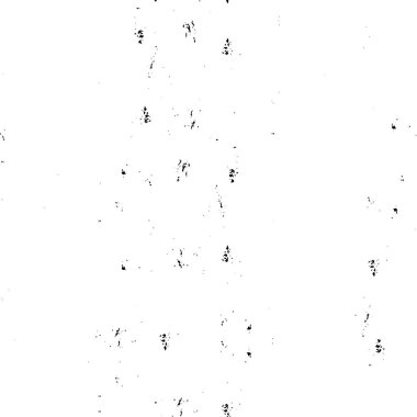 Grunge üst üste biniyor. Soyut siyah-beyaz vektör arkaplanı. Çatlak, leke ve noktalarda kirli desenli tek renkli klasik yüzey. Karanlık korku tarzında eski bir duvar.