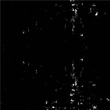 Grunge üst üste biniyor. Soyut siyah-beyaz vektör arkaplanı. Çatlak, leke ve noktalarda kirli desenli tek renkli klasik yüzey. Karanlık korku tarzında eski bir duvar.