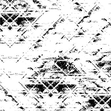 Grunge üst üste biniyor. Soyut siyah-beyaz vektör arkaplanı. Çatlak, leke ve noktalarda kirli desenli tek renkli klasik yüzey. Karanlık korku tarzında eski bir duvar.