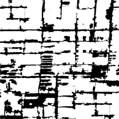 Grunge üst üste biniyor. Soyut siyah-beyaz vektör arkaplanı. Çatlak, leke ve noktalarda kirli desenli tek renkli klasik yüzey. Karanlık korku tarzında eski bir duvar.