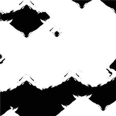 Grunge üst üste biniyor. Soyut siyah-beyaz vektör arkaplanı. Çatlak, leke ve noktalarda kirli desenli tek renkli klasik yüzey. Karanlık korku tarzında eski bir duvar.