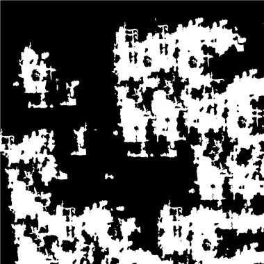 Çizik ve çiziklerle dolu siyah beyaz bir arka plan. Soyut vektör illüstrasyonu.