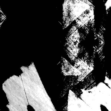 Çizik ve çiziklerle dolu siyah beyaz bir arka plan. Soyut vektör illüstrasyonu.