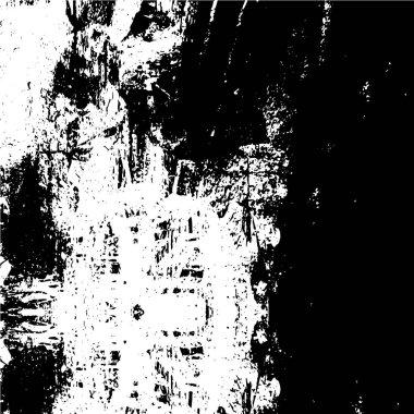 Çizik ve çiziklerle dolu siyah beyaz bir arka plan. Soyut vektör illüstrasyonu.