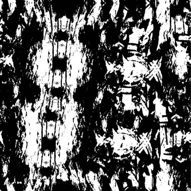 Siyah beyaz dokusunda sıkıntılı bir arka plan. soyut vektör illüstrasyonu.