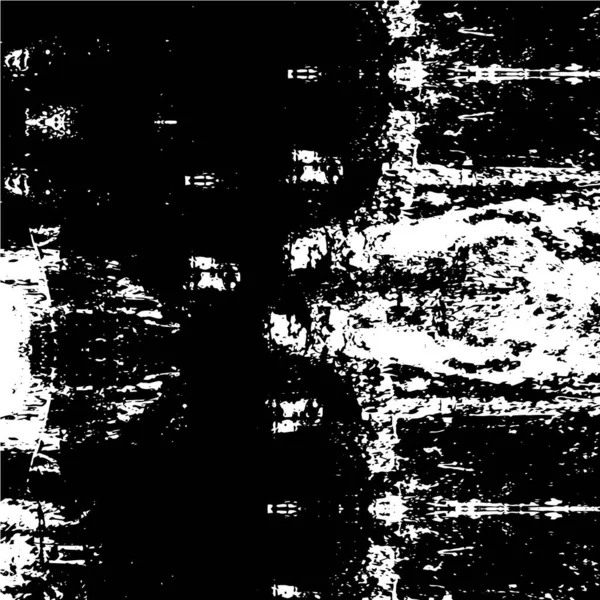 Verstörter Hintergrund Schwarz Weißer Textur Mit Staub Und Flecken Kratzer — Stockvektor