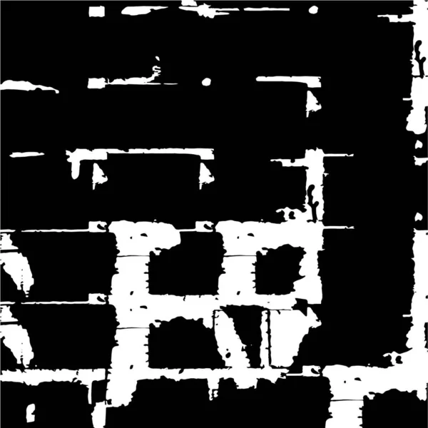 Verstörter Hintergrund Schwarz Weiß Mit Kratzern Und Linien Abstrakte Vektorillustration — Stockvektor