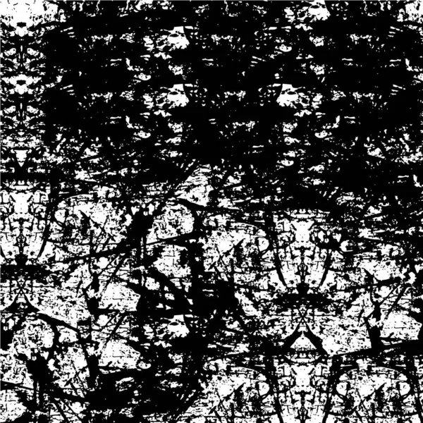 Verontruste Achtergrond Zwart Wit Textuur Met Stof Vlekken Krassen Lijnen — Stockvector