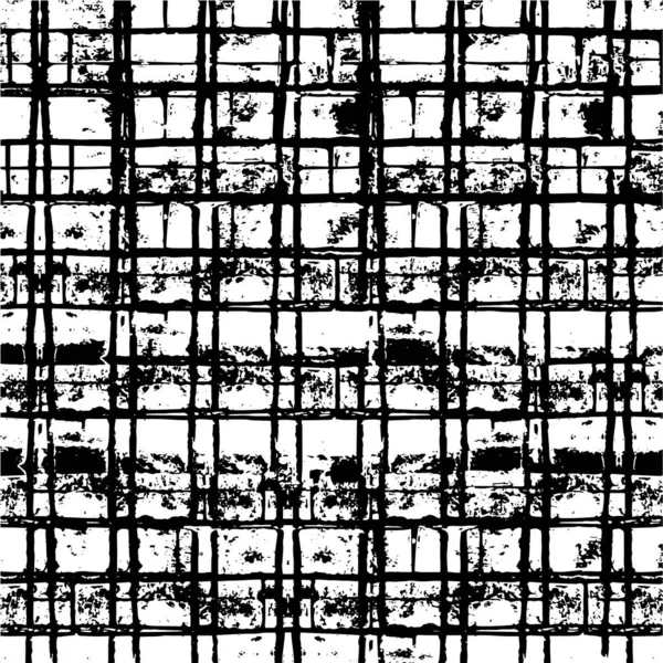 Gestörter Hintergrund Schwarz Weißer Textur Mit Punkten Flecken Kratzern Und — Stockvektor