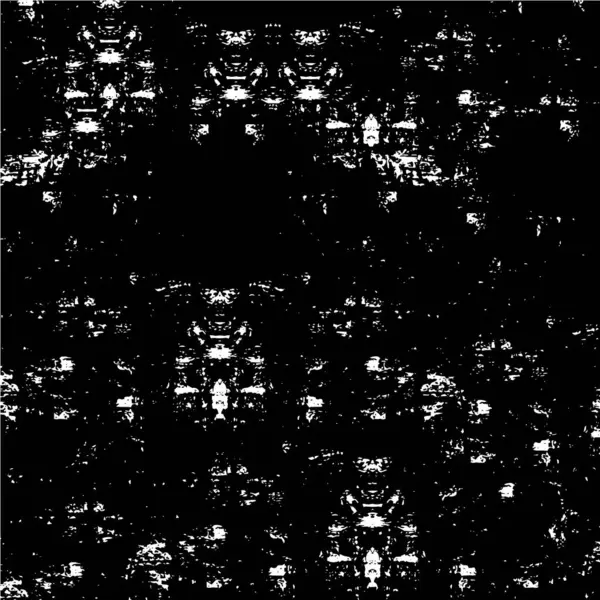 Печальный Фон Черно Белой Текстуре Точки Пятна Царапины Линии Абстрактная — стоковый вектор