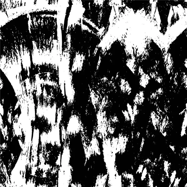 Grunge üst üste biniyor. Soyut siyah-beyaz vektör arkaplanı. Çatlak, leke ve noktalarda kirli desenli tek renkli klasik yüzey. Karanlık korku tarzında eski bir duvar.